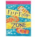Recinto 13 x 18 in. Flip Flop Zone Polyester Printed Garden Flag RE3468720
